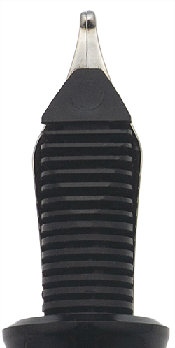 Pelikan M215 Fountain Pen - Black w Lozenges Barrel, Black Cap